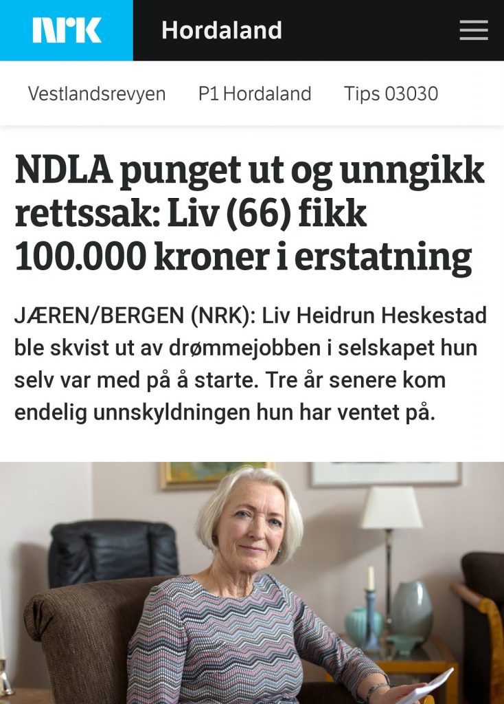 Varsler fikk 100.000 kr. og unnskyldning 1